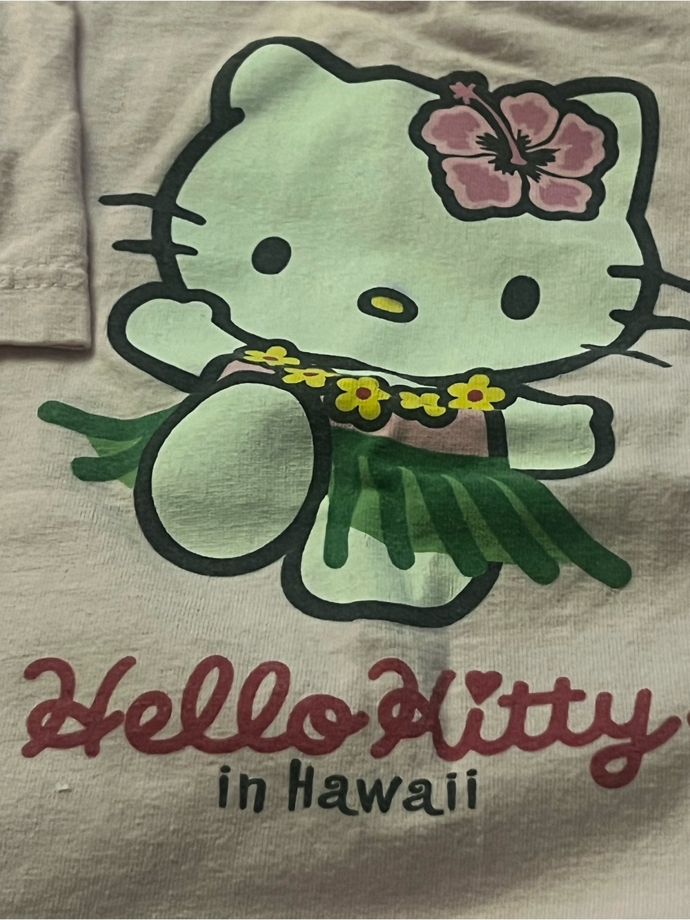 Sanrio Hello Kitty Light Pink Hula Graphic Sweatshirt